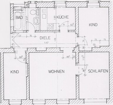 Wohnung zur Miete 412 € 4 Zimmer 63 m² EG frei ab sofort Crassostraße 1 Meißen Meißen 01662