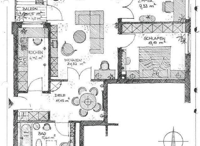 Studio zum Kauf 199.000 € 3 Zimmer 71,5 m² 4. Geschoss St. Jürgen Lübeck 23562