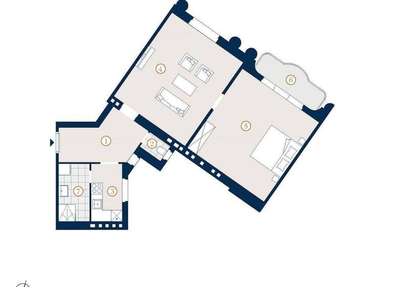 Wohnung zum Kauf 461.000 € 2 Zimmer 72,8 m² Mariahilfer Straße Wien 1060