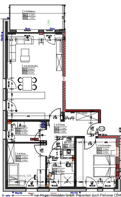 Wohnung zur Miete 1.160 € 3 Zimmer 99,2 m²<br/>Wohnfläche 3.<br/>Geschoss 01.11.2025<br/>Verfügbarkeit Geldern Geldern 47608