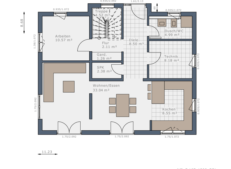 Einfamilienhaus zum Kauf 707.100 € 5 Zimmer 167 m² 847 m² Grundstück Börgerende Börgerende-Rethwisch 18211