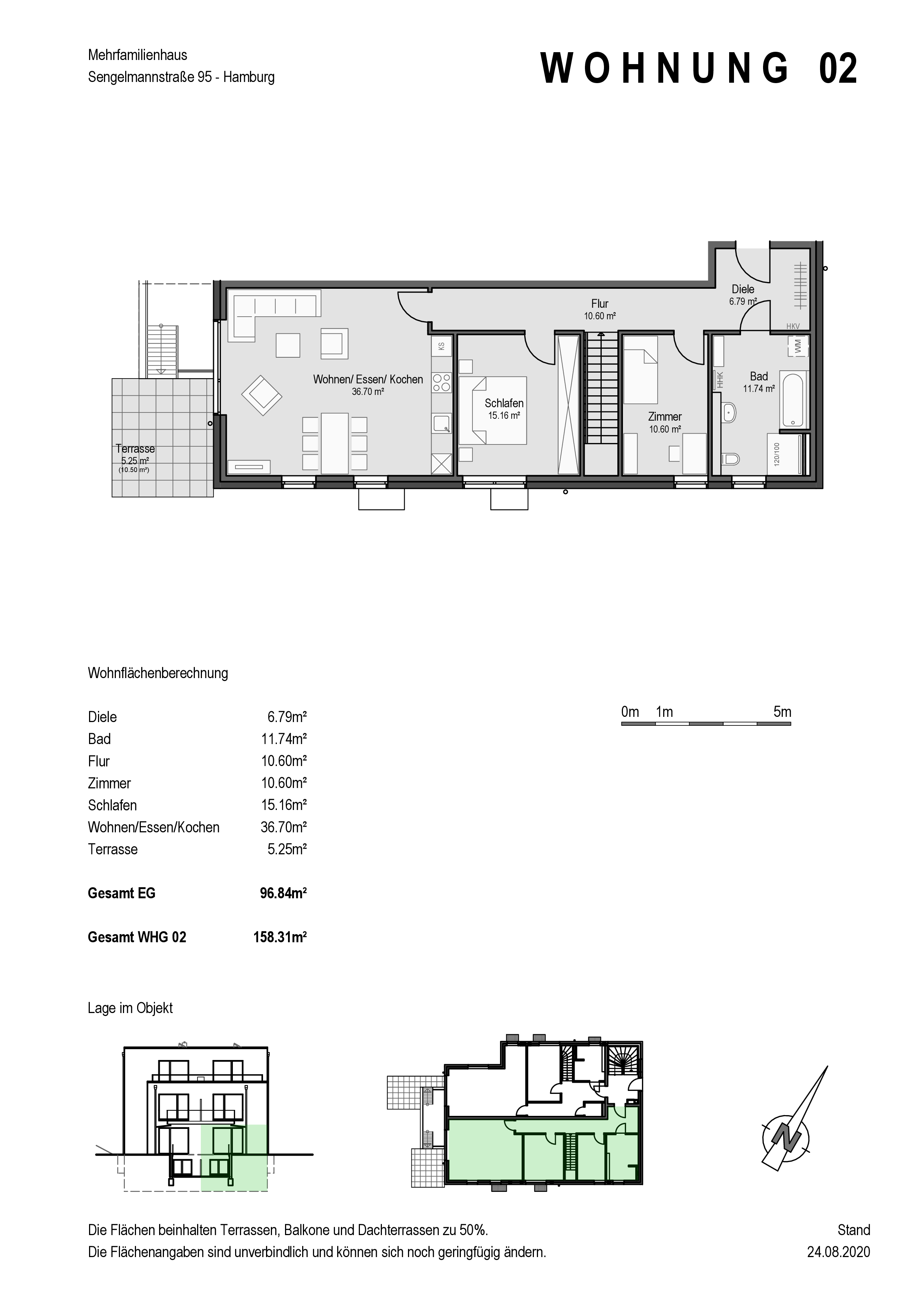 Maisonette zum Kauf 1.164.000 € 5 Zimmer 158 m²<br/>Wohnfläche EG<br/>Geschoss ab sofort<br/>Verfügbarkeit Sengelmannstraße 95 Alsterdorf Hamburg 22335