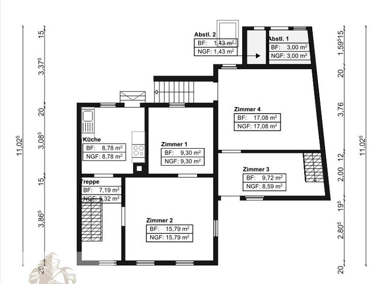 Doppelhaushälfte zum Kauf 115.000 € 7,5 Zimmer 158 m² 274 m² Grundstück Züttlingen Möckmühl / Züttlingen 74219