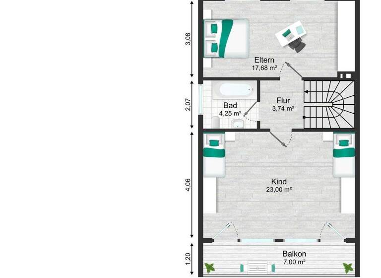 Doppelhaushälfte zum Kauf 698.000 € 5 Zimmer 137 m² 260 m² Grundstück Steppach b.Augsburg Neusäß 86356