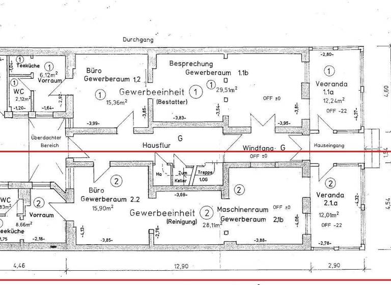 Bürofläche zur Miete 21,40 € 2 Zimmer 60 m² Bürofläche Seebad Warnemünde Rostock / Warnemünde 18119