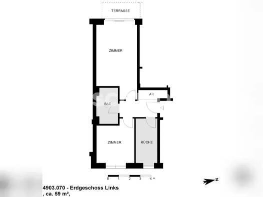 Wohnung zur Miete Tauschwohnung 440 € 2 Zimmer 59 m² EG Neuengamme Hamburg 21033