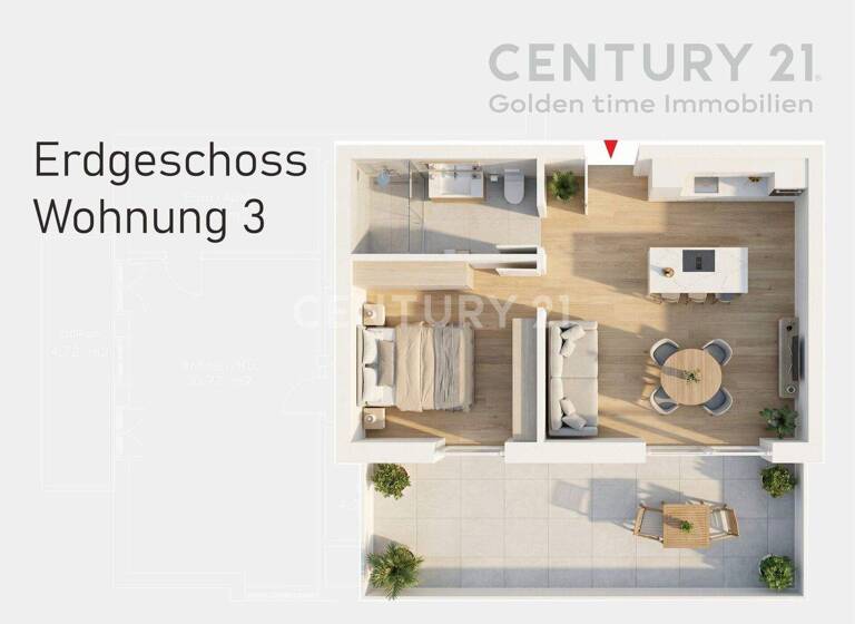 Wohnung zum Kauf 327.870 € 2 Zimmer 58 m² 1. Geschoss Trostberg 83308