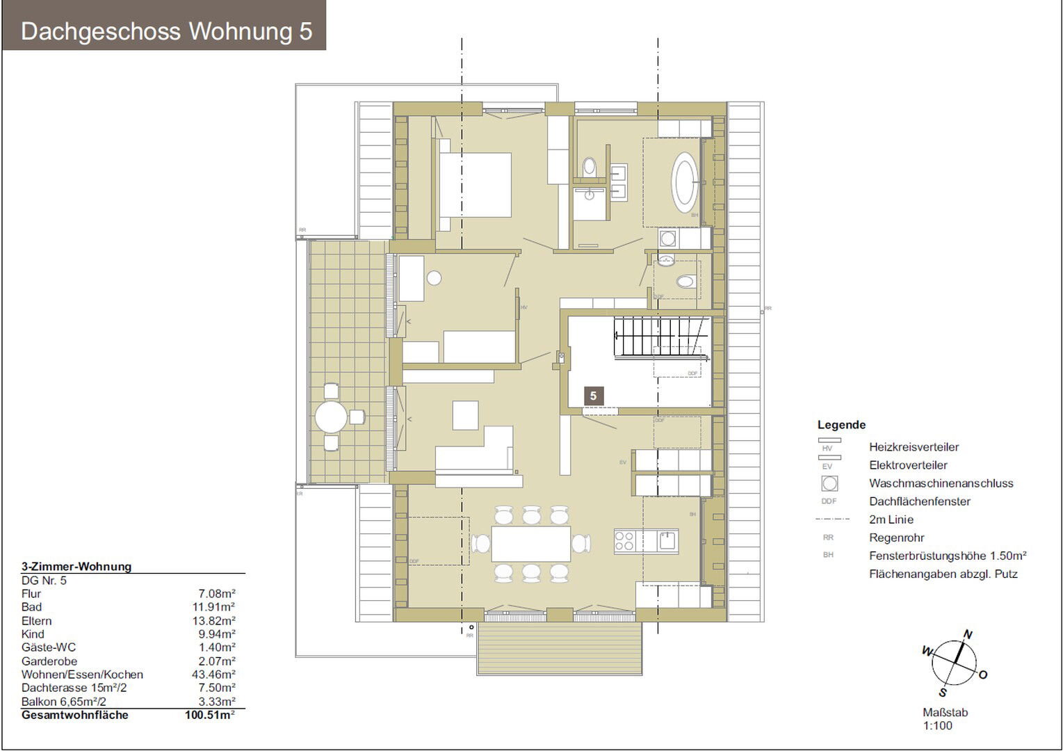 Penthouse zum Kauf provisionsfrei 595.000 € 3 Zimmer 100,5 m²<br/>Wohnfläche 2.<br/>Geschoss 01.10.2025<br/>Verfügbarkeit Am Wasserturm 16 Geisenfeld Geisenfeld 85290