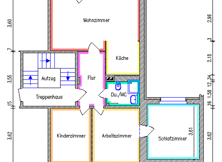 Wohnung zur Miete 472 € 4 Zimmer 72,7 m² 3. Geschoss Ernst-Moritz-Arndt-Str. 22 Sonnenberg Chemnitz 09130