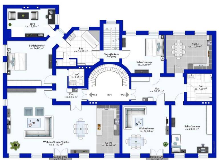 Wohnung zum Kauf 335.000 € 3 Zimmer 143 m² Zentrum Schwedt 16303