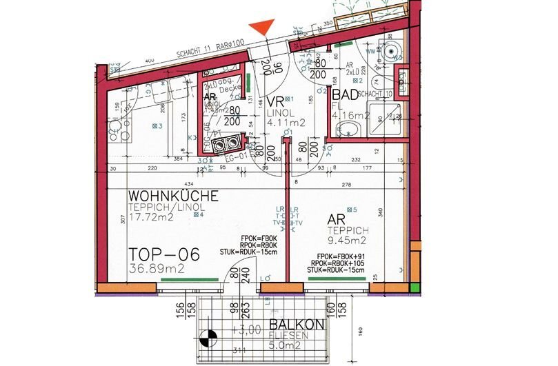 Wohnung zur Miete 433 € 36,9 m²<br/>Wohnfläche Kirchengasse 3/6 Pulkau 3741