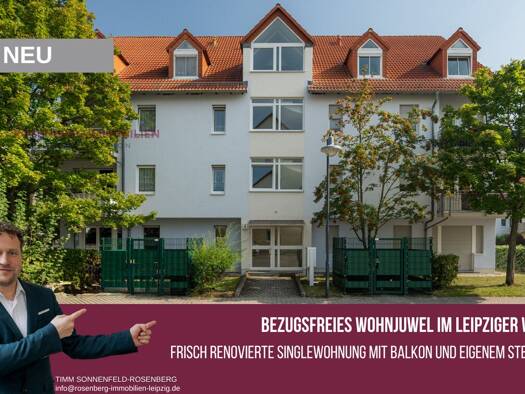 Studio zum Kauf 85.900 € 1 Zimmer 38,7 m² 1. Geschoss Carl-Meyer-Straße 5 WE53 Böhlitz-Ehrenberg 04178