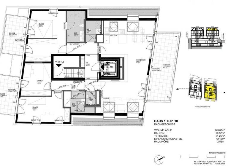 Wohnung zum Kauf provisionsfrei 1.771.200 € 4 Zimmer 149,1 m² Wien 1190