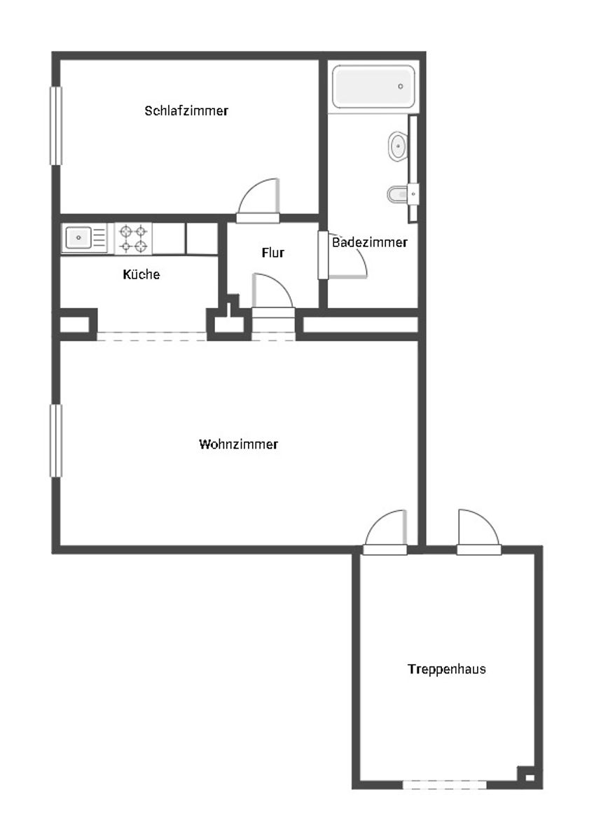 Wohnung zum Kauf 79.000 € 2 Zimmer 60,1 m²<br/>Wohnfläche 1.<br/>Geschoss Sulzbach Sulzbach/Saar 66280