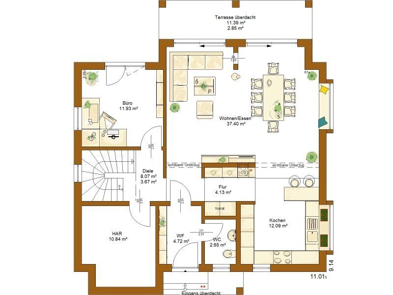 Einfamilienhaus zum Kauf provisionsfrei 493.000 € 5 Zimmer 169 m²<br/>Wohnfläche 611 m²<br/>Grundstück Berlichingen Schöntal 74214