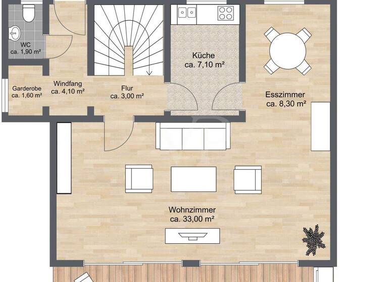 Doppelhaushälfte zum Kauf 1.280.000 € 5 Zimmer 148,8 m² 531,3 m² Grundstück Gräfelfing 82166