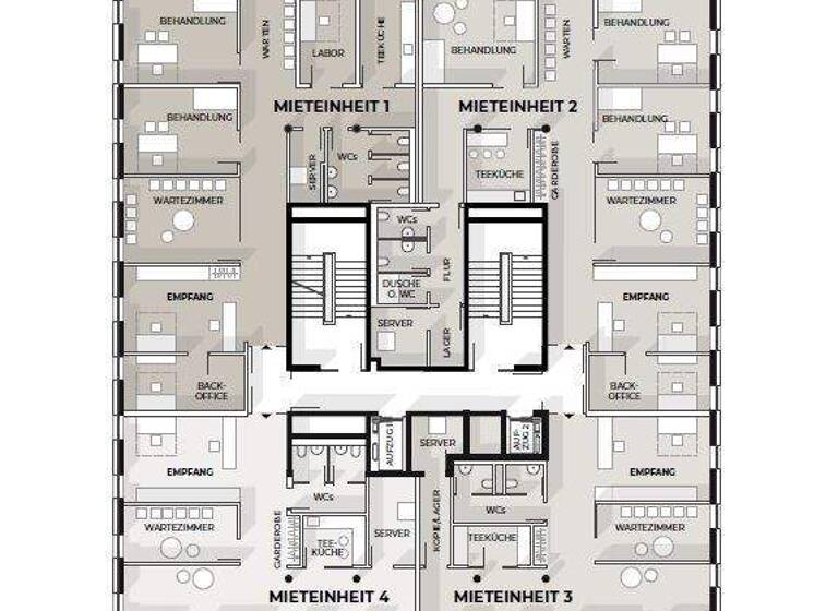 Praxisfläche zur Miete provisionsfrei 233,9 m² Bürofläche Nordostbahnhof Nürnberg 90491