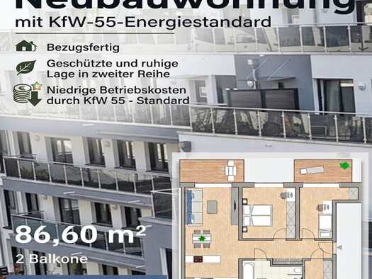 Wohnung zum Kauf provisionsfrei 479.800 € 3 Zimmer 86,6 m² 2. Geschoss Flößaustraße 100 Südstadt Fürth 90763