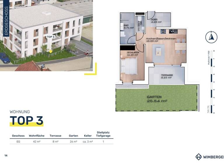 Wohnung zum Kauf - Erstbezug 191.900 € 2 Zimmer 42 m² Linzer Straße 6 Vöcklabruck 4840