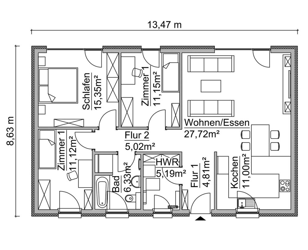 Einfamilienhaus zum Kauf 247.400 € 4 Zimmer 98 m²<br/>Wohnfläche 904 m²<br/>Grundstück Großkayna Braunsbedra / Großkayna 06242