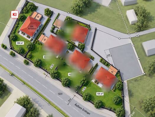 Grundstück zum Kauf 359.000 € 594 m² Grundstück Äußere Erdinger Straße 2 Dorfen Dorfen 84405