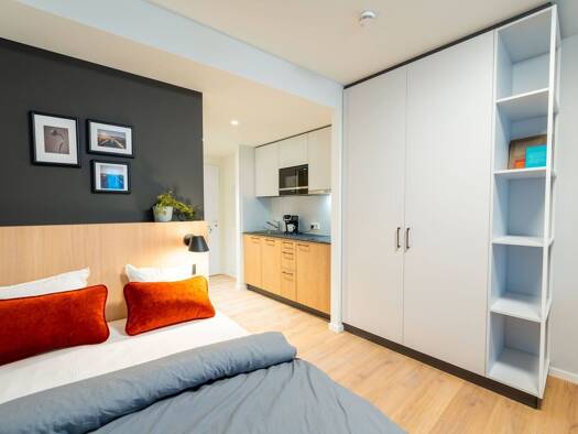 Wohnung zur Miete 820 € 1 Zimmer 24 m² Lenore-Volz-Straße 11 Bad Cannstatt Stuttgart 70372