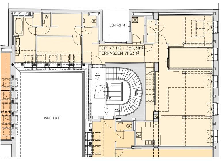Wohnung zum Kauf 3.350.000 € 5 Zimmer 264,3 m² Wien, Wieden 1040