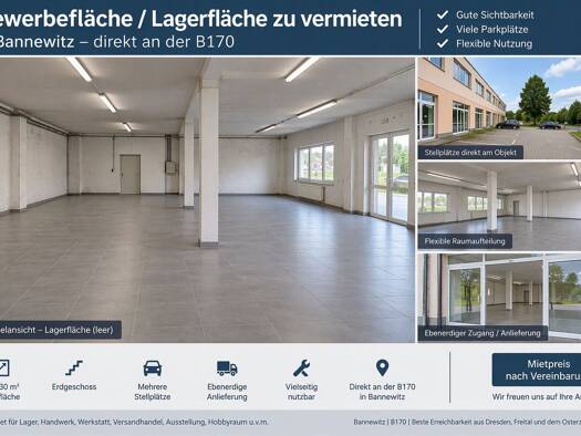 Lagerhalle zur Miete provisionsfrei 1.210 € 220 m² Lagerfläche Possendorf Bannewitz 01728