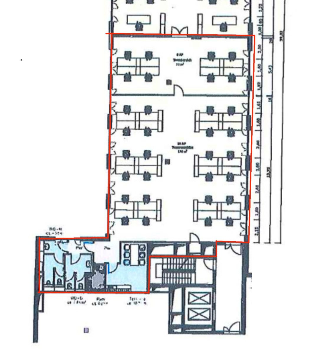 Bürofläche zur Miete provisionsfrei 5.057 € 316,1 m²<br/>Bürofläche Hammerbrook Hamburg 20097