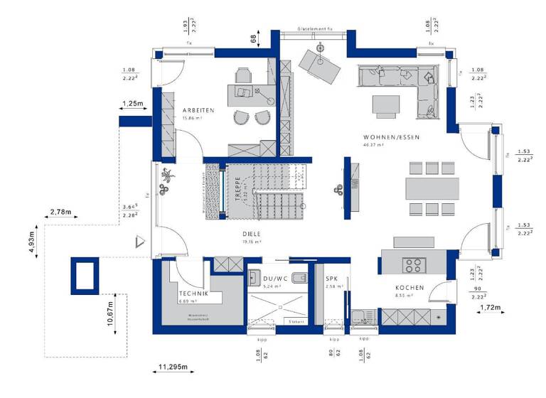 Einfamilienhaus zum Kauf provisionsfrei 774.627 € 5 Zimmer 211 m² 599 m² Grundstück Hermeskeil 54411