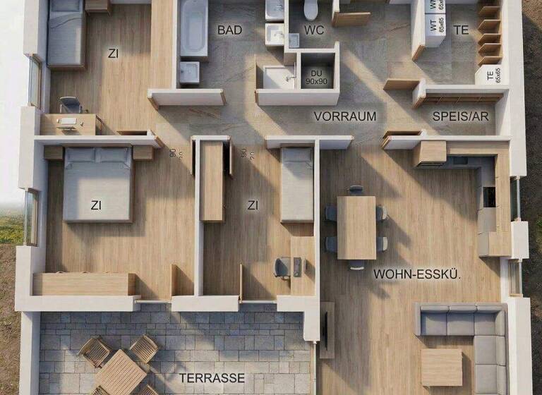 Haus zum Kauf 301.950 € 3 Zimmer 107 m² 742 m² Grundstück Dreistetten 2753