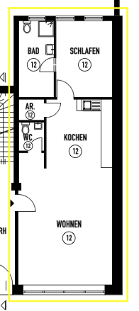 Wohnung zum Kauf als Kapitalanlage geeignet 334.900 € 2 Zimmer 72 m²<br/>Wohnfläche Oberbilk Düsseldorf 40233