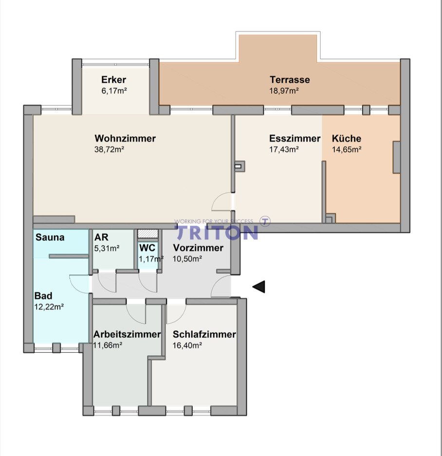 Terrassenwohnung zum Kauf 385.000 € 4 Zimmer 134,2 m²<br/>Wohnfläche 4.<br/>Geschoss Sankt Georgen am Leithagebirge Eisenstadt 7000