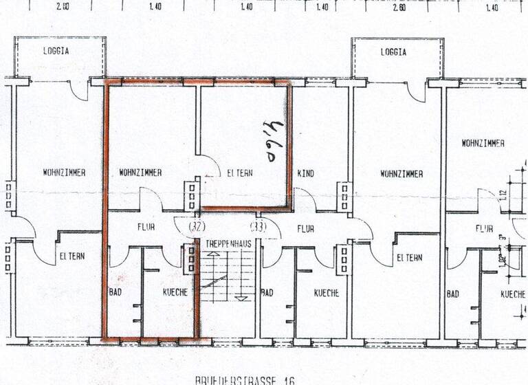 Wohnung zur Miete 390 € 2 Zimmer 50 m² 2. Geschoss frei ab 01.05.2026 Brüderstraße 16 Neue Neustadt Magdeburg 39124