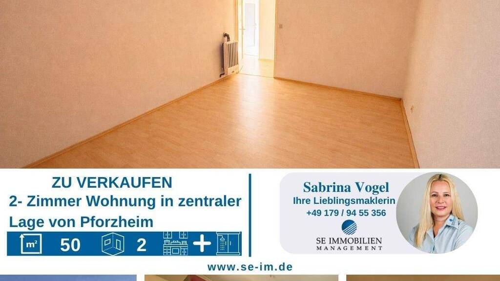 Wohnung zum Kauf 119.000 € 2 Zimmer 50,6 m² 1. Geschoss Oststadt Pforzheim 75175