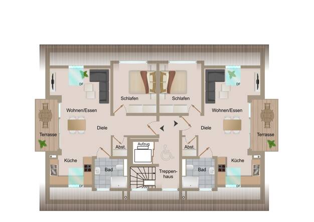 Wohnung zum Kauf - Neubau 249.850 € 2 Zimmer 52,6 m² Dachgeschoss Kirchhausen Heilbronn / Kirchhausen 74078