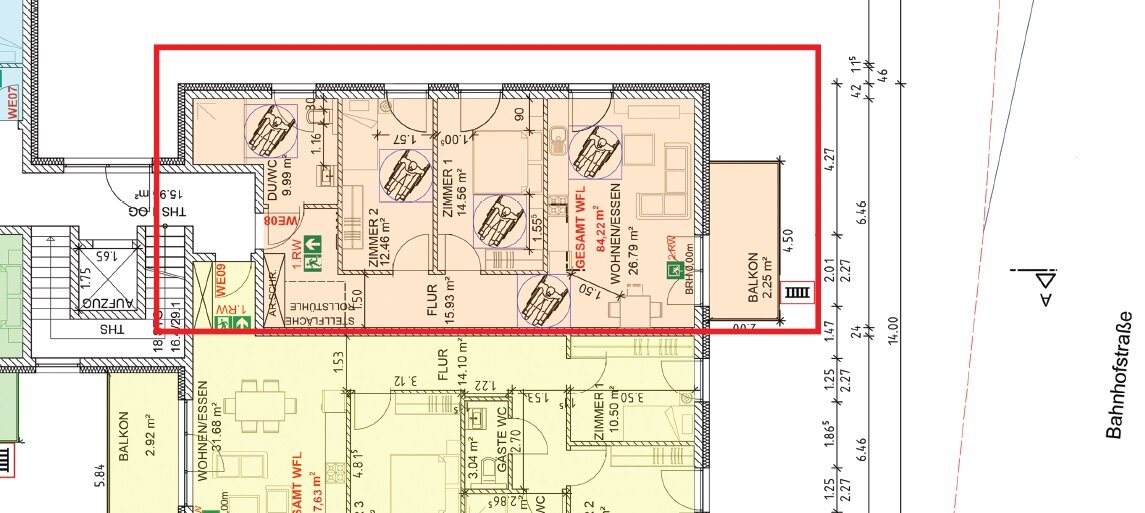 Wohnung zum Kauf provisionsfrei 378.000 € 3 Zimmer 84,2 m²<br/>Wohnfläche EG<br/>Geschoss ab sofort<br/>Verfügbarkeit Saarstraße Konz Konz 54329