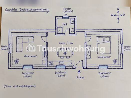 Wohnung zur Miete Tauschwohnung 700 € 2 Zimmer 65 m² 2. Geschoss Rieselfeld Südwest 79111
