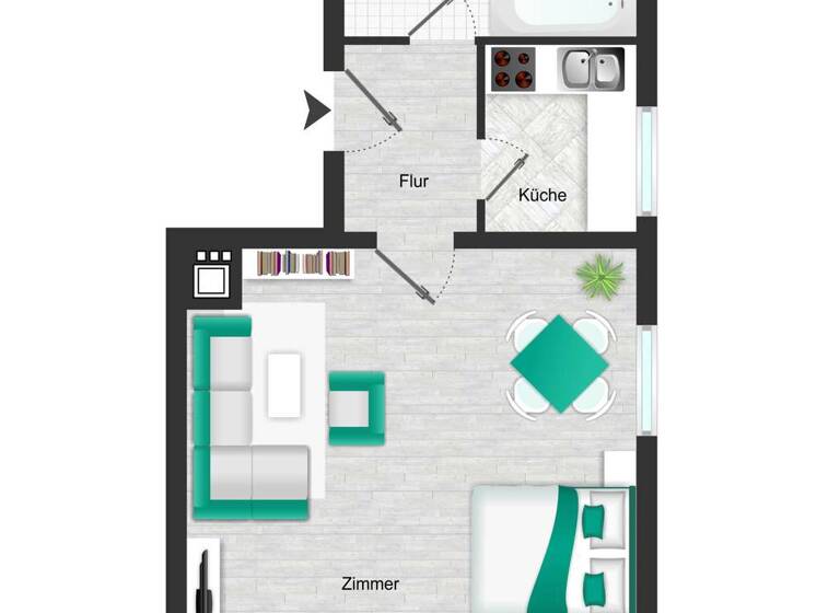 Studio zum Kauf provisionsfrei 235.000 € 1 Zimmer 30 m² 1. Geschoss Starnberg 82319