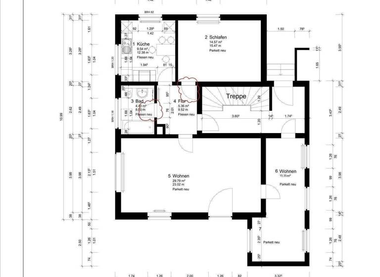 WG-Zimmer zur Miete 1.750 € 87 m² EG Neues Land 9 Mölln 23879
