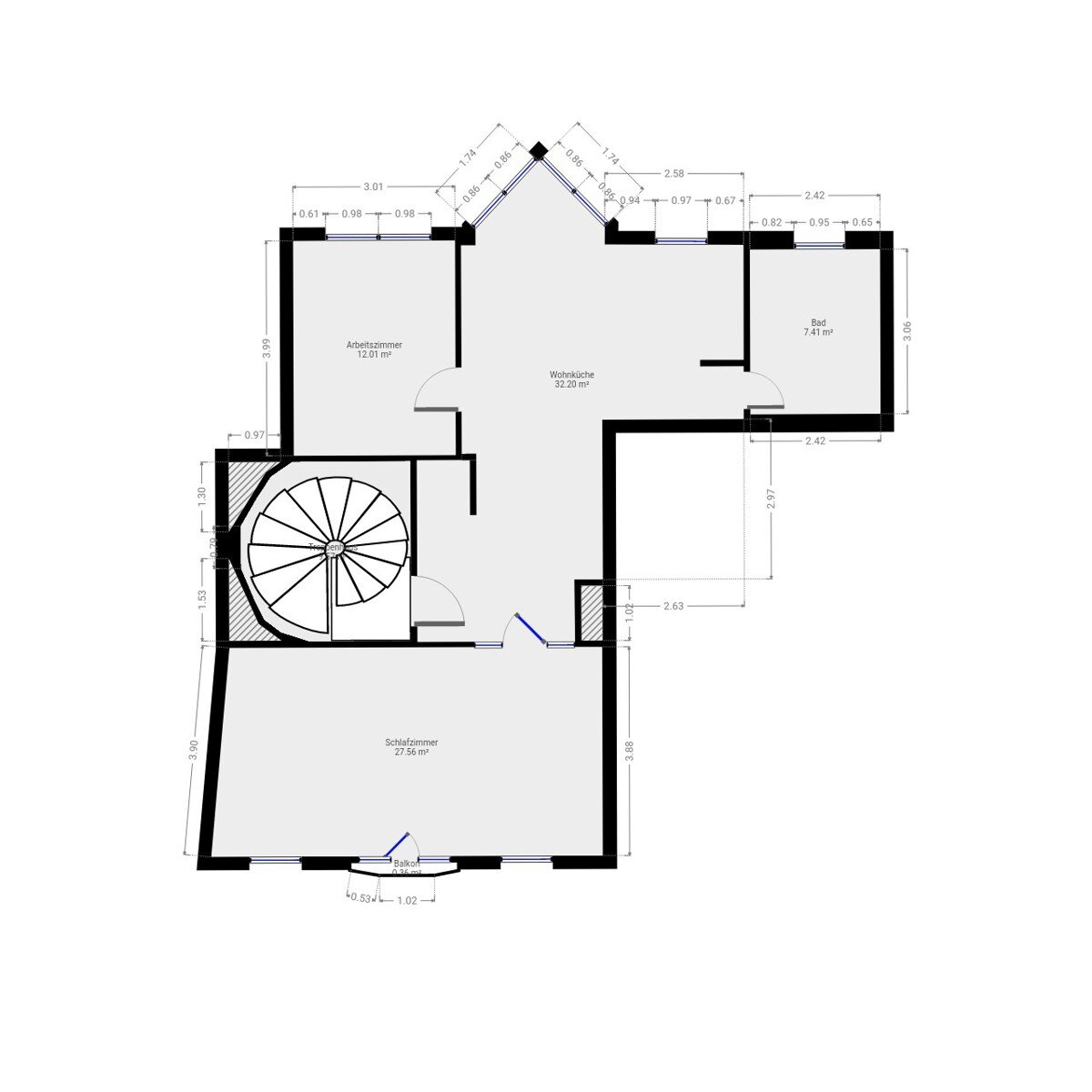 Wohnung zur Miete 550 € 2,5 Zimmer 79,2 m²<br/>Wohnfläche 01.04.2025<br/>Verfügbarkeit Mitte Gotha 99867