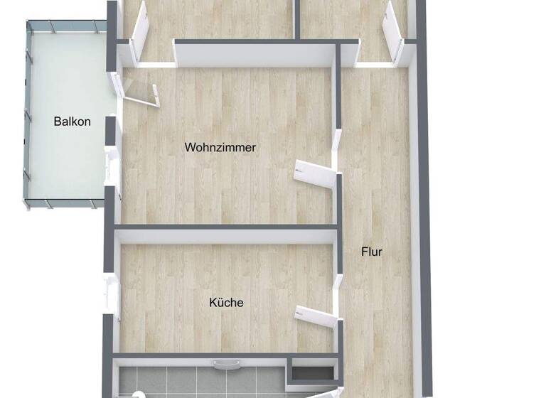 Wohnung zur Miete 475 € 3 Zimmer 68,4 m² Suhl 98527