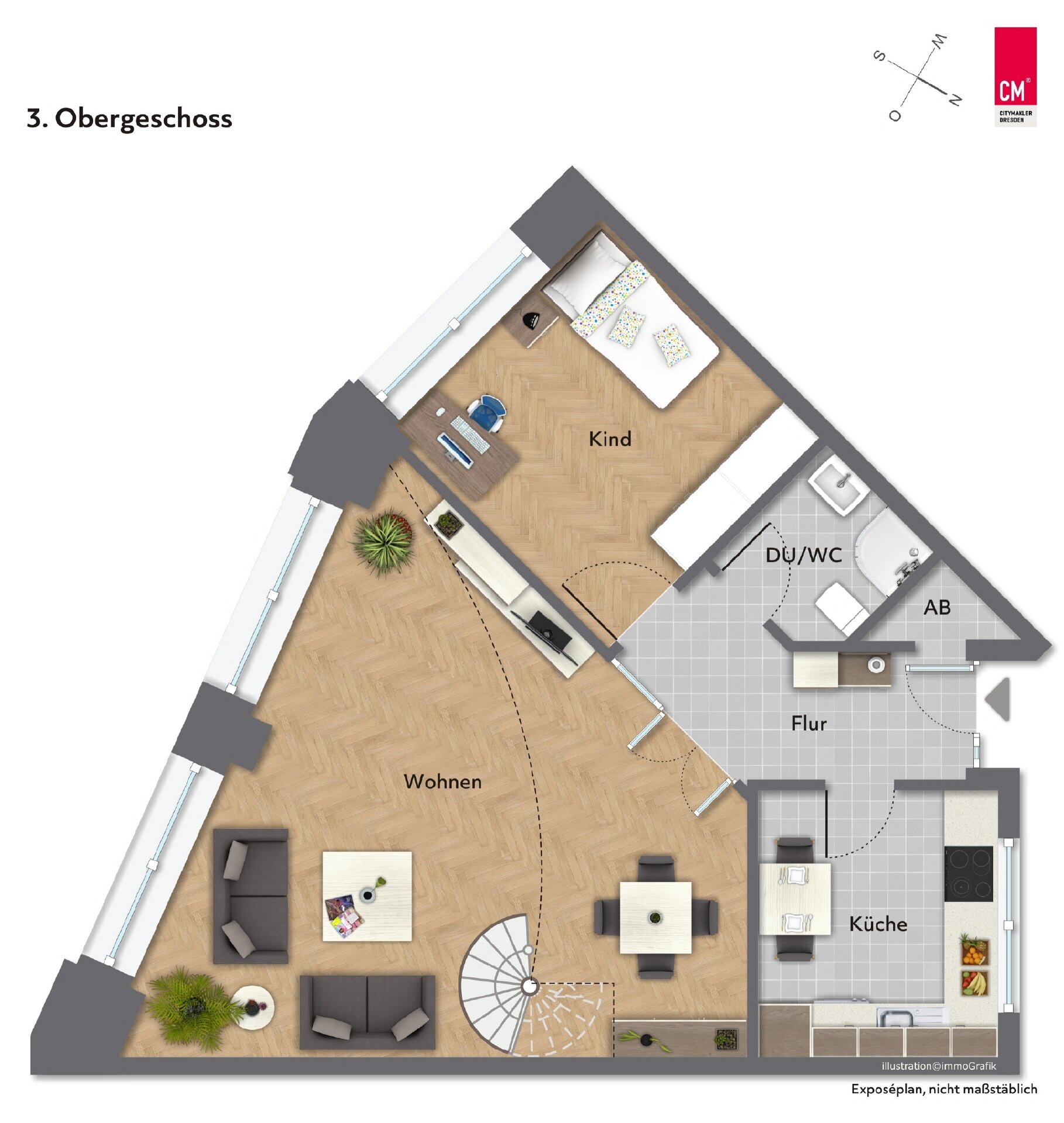 Wohnung zum Kauf 390.000 € 3,5 Zimmer 102 m²<br/>Wohnfläche Plagwitz Leipzig 04229