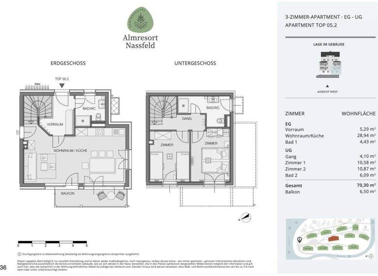 Maisonette zum Kauf provisionsfrei 360.395 € 3 Zimmer 70,3 m² Hermagor 9620