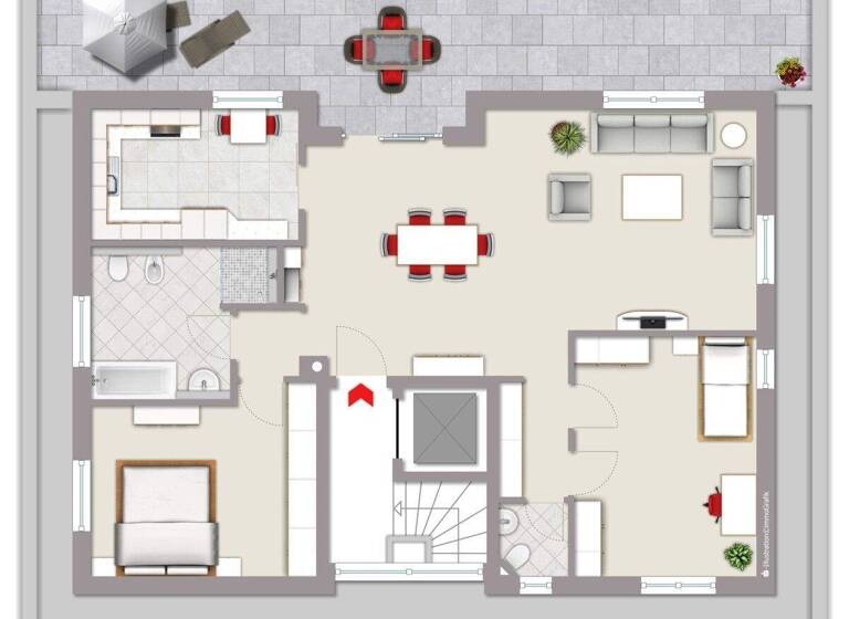 Penthouse zum Kauf 325.000 € 3 Zimmer 118 m² EG Oelde 59302