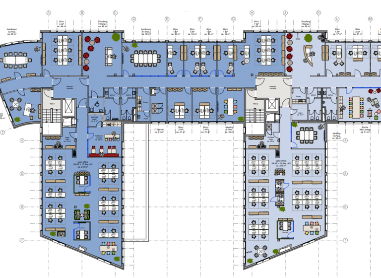 Bürofläche zur Miete provisionsfrei 10 € 1.129 m² Bürofläche teilbar ab 525 m² Duissern Duisburg 47058