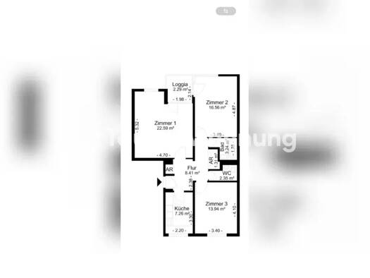 Wohnung zur Miete Tauschwohnung 477 € 3 Zimmer 79 m² Britz Neukölln 12353