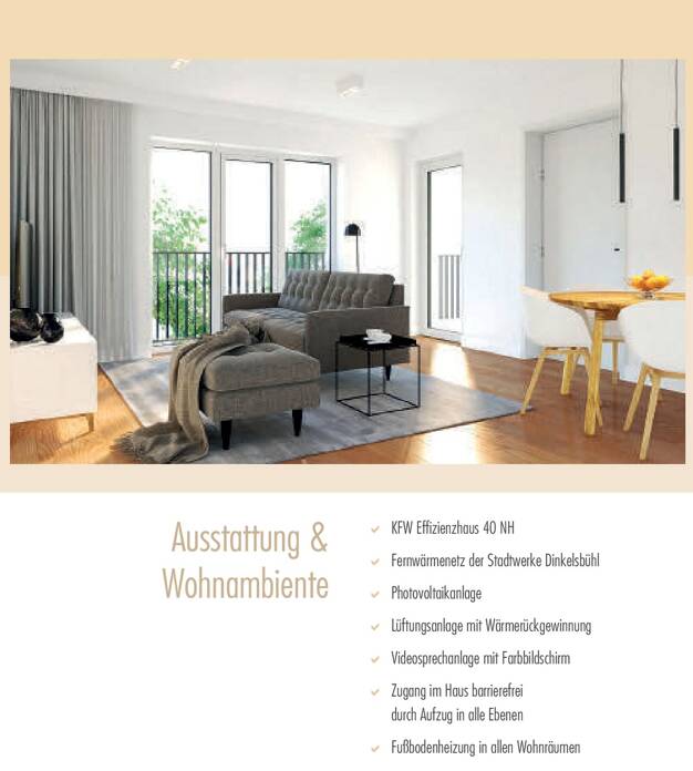 Wohnung zum Kauf - Erstbezug provisionsfrei 396.200 € 3,5 Zimmer 73,6 m² 3. Geschoss Lorestraße  Haus 2 WE 44 10 Dinkelsbühl Dinkelsbühl 91550