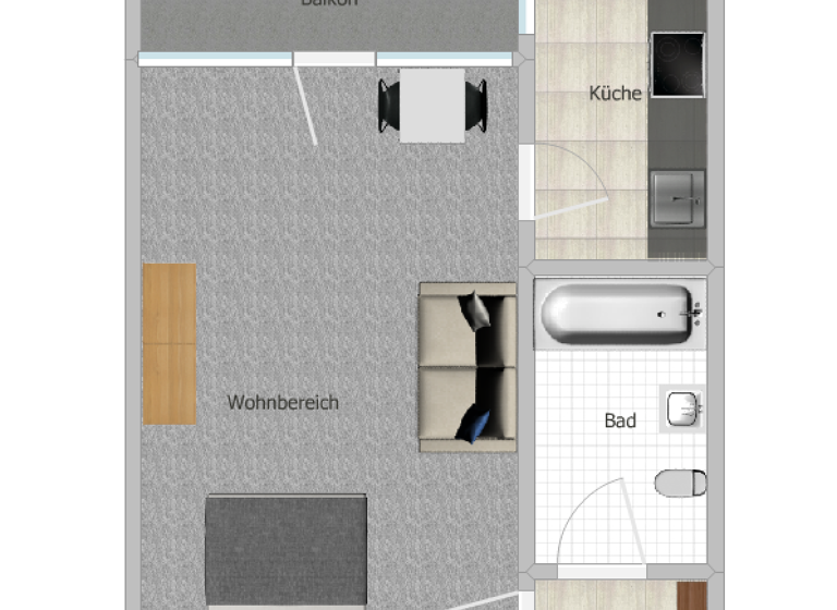 Studio zum Kauf 130.000 € 1 Zimmer 38,5 m²<br/>Wohnfläche 3.<br/>Geschoss ab sofort<br/>Verfügbarkeit Lauben Lauben 87493