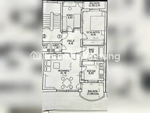 Wohnung zur Miete Tauschwohnung 1.400 € 3 Zimmer 80 m² Schwabing-Freimann München 80805